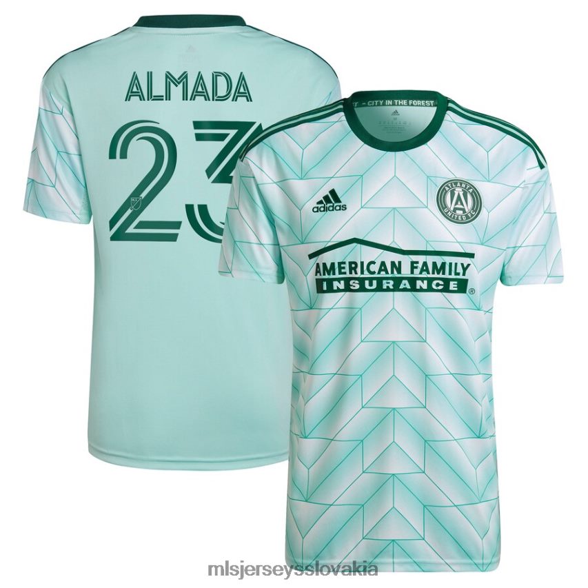 dres sk MLS Jerseys deti atlanta united fc thiago almada adidas mint 2023 the forest kit replika hráčskeho dresu P8Z42N1081