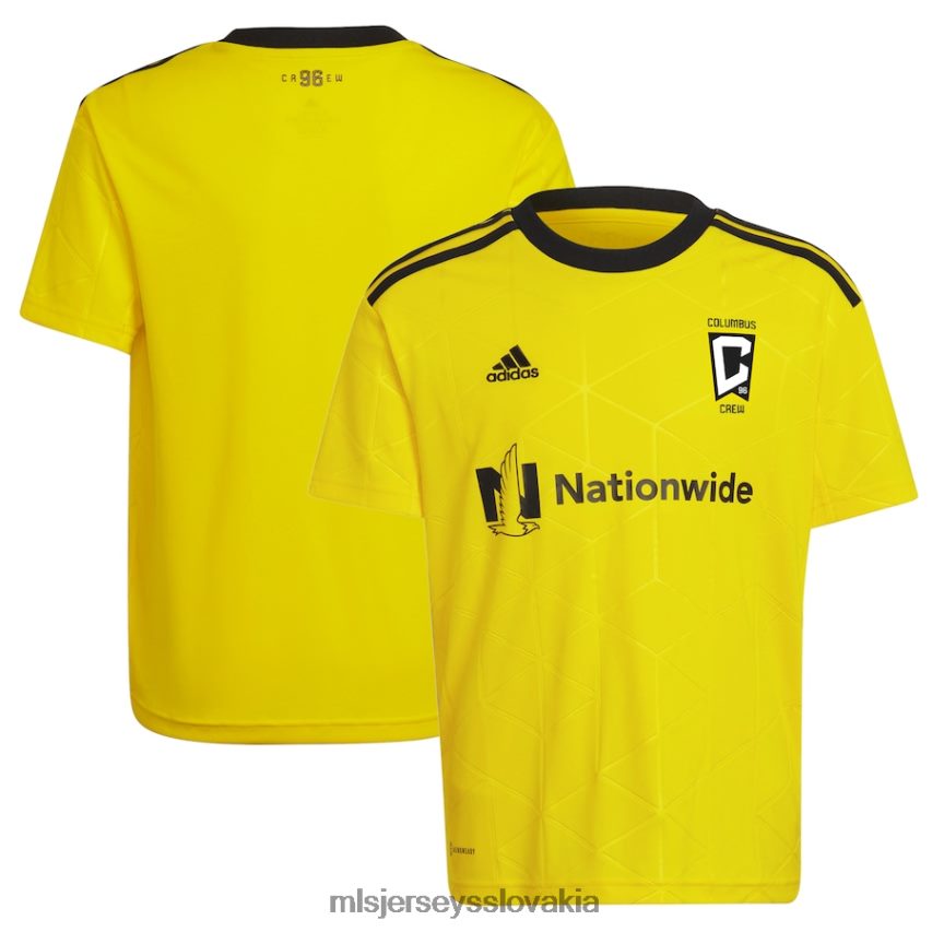 dres sk MLS Jerseys deti Columbus crew adidas yellow 2022 gold štandard kit replika prázdneho dresu P8Z42N526