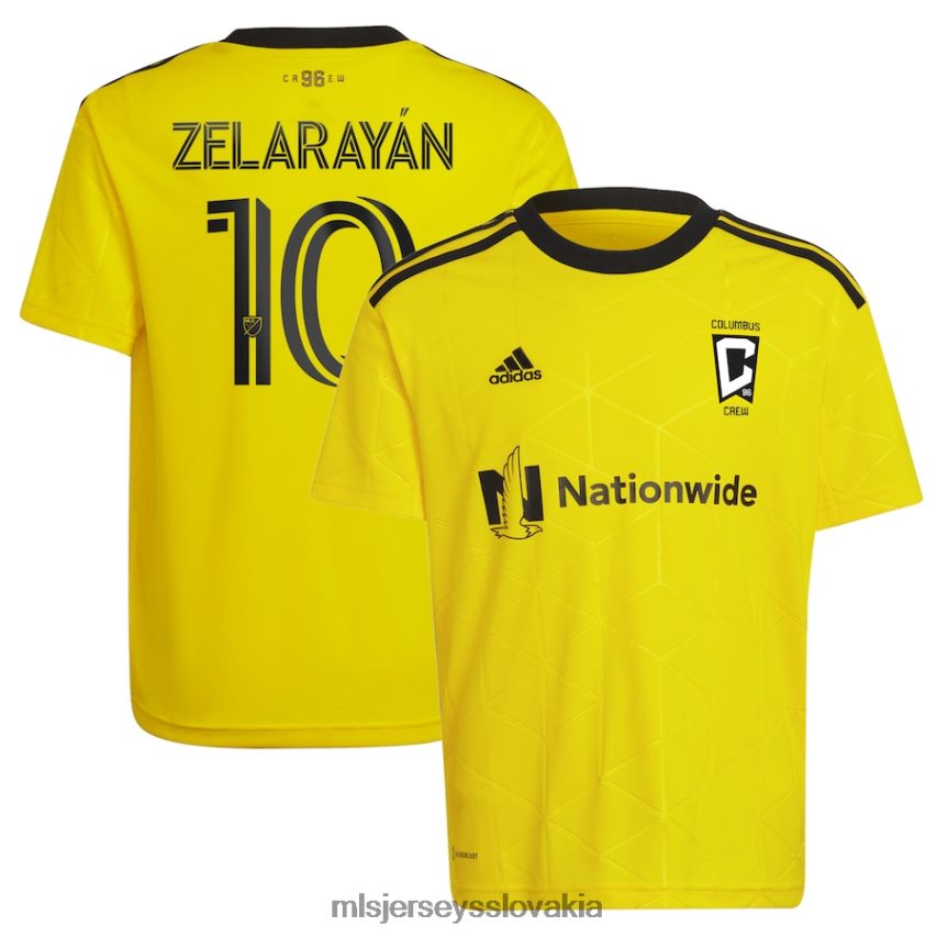 dres sk MLS Jerseys deti Columbus crew lucas zelarayan adidas žltá 2022 zlatá štandardná súprava replika hráčskeho dresu P8Z42N431