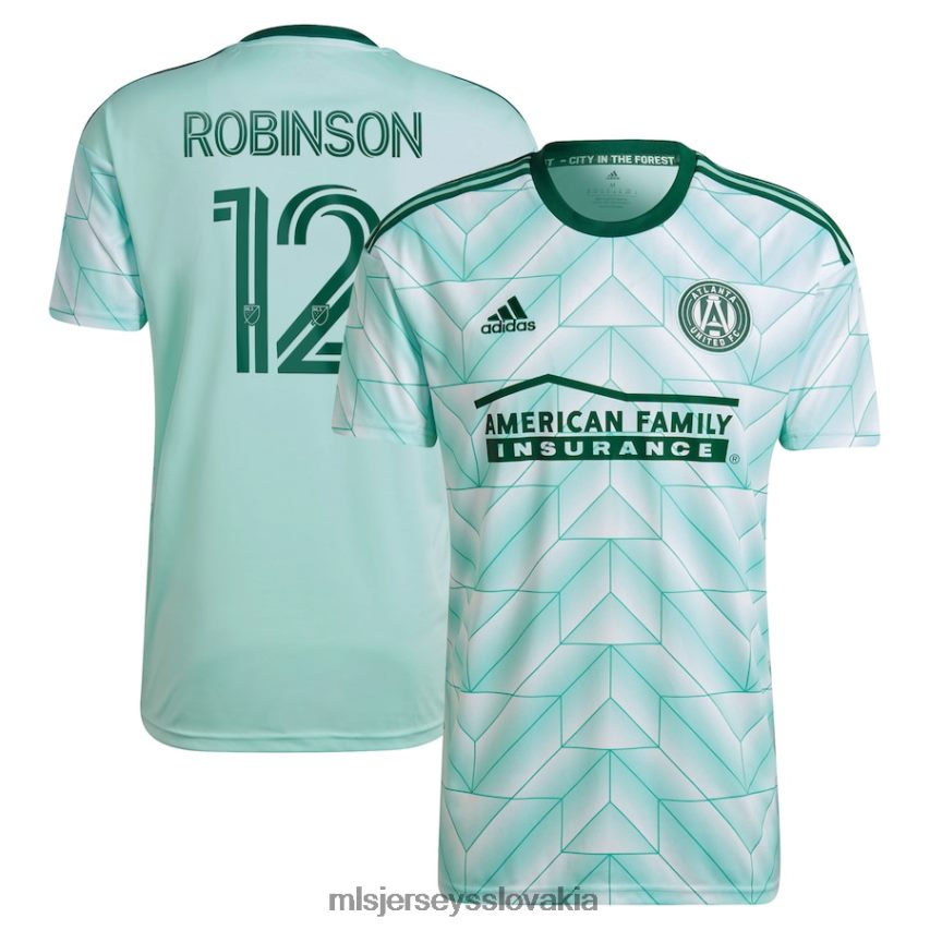 dres sk MLS Jerseys muži atlanta united fc miles robinson adidas mint 2022 the forest kit replika hráčskeho dresu P8Z42N772