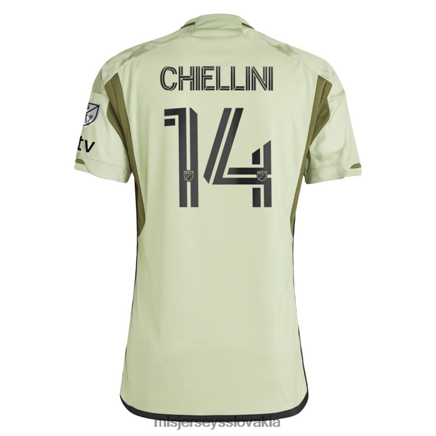 dres sk MLS Jerseys muži lafc giorgio chiellini adidas zelený 2023 autentický hráčsky dres s dymovou clonou P8Z42N629