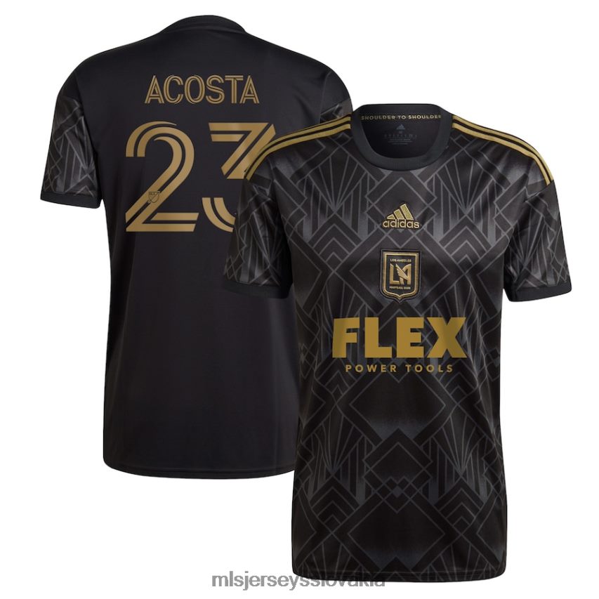 dres sk MLS Jerseys muži lafc kellyn acosta adidas black 2022 súprava k výročiu 5 rokov replika hráčskeho dresu P8Z42N1282