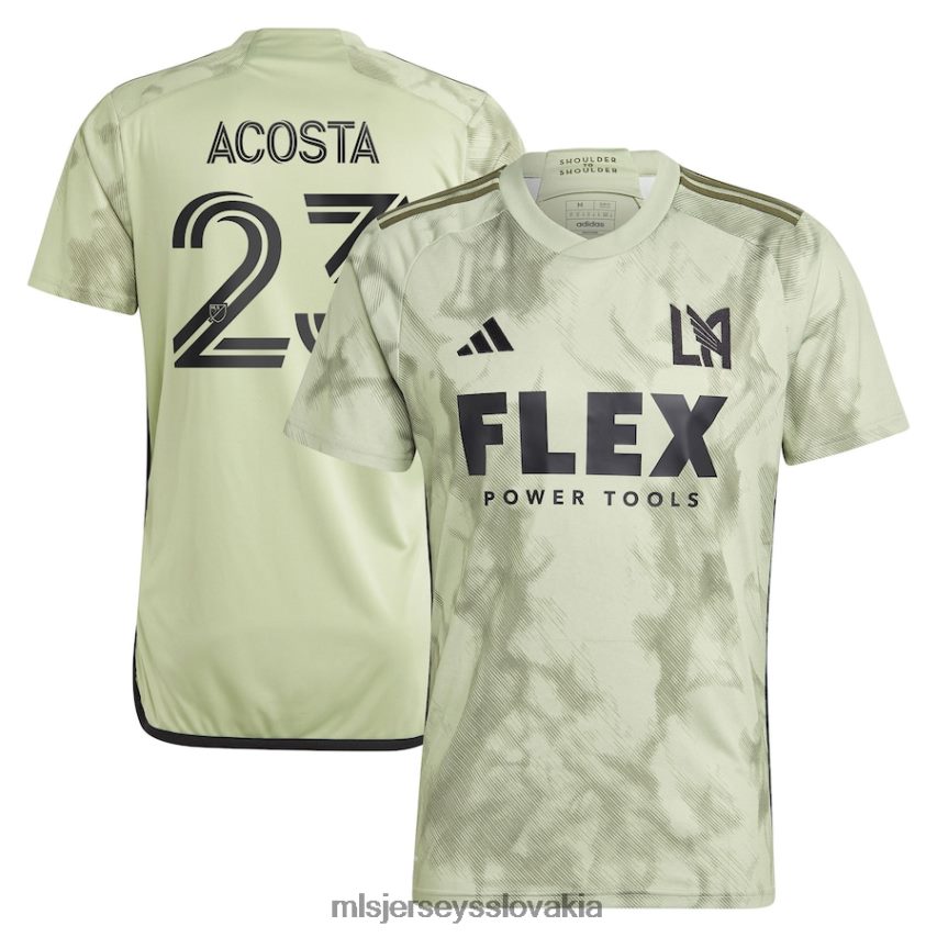 dres sk MLS Jerseys muži lafc kellyn acosta adidas zelená 2023 replika hráčskeho dresu s dymovou clonou P8Z42N869