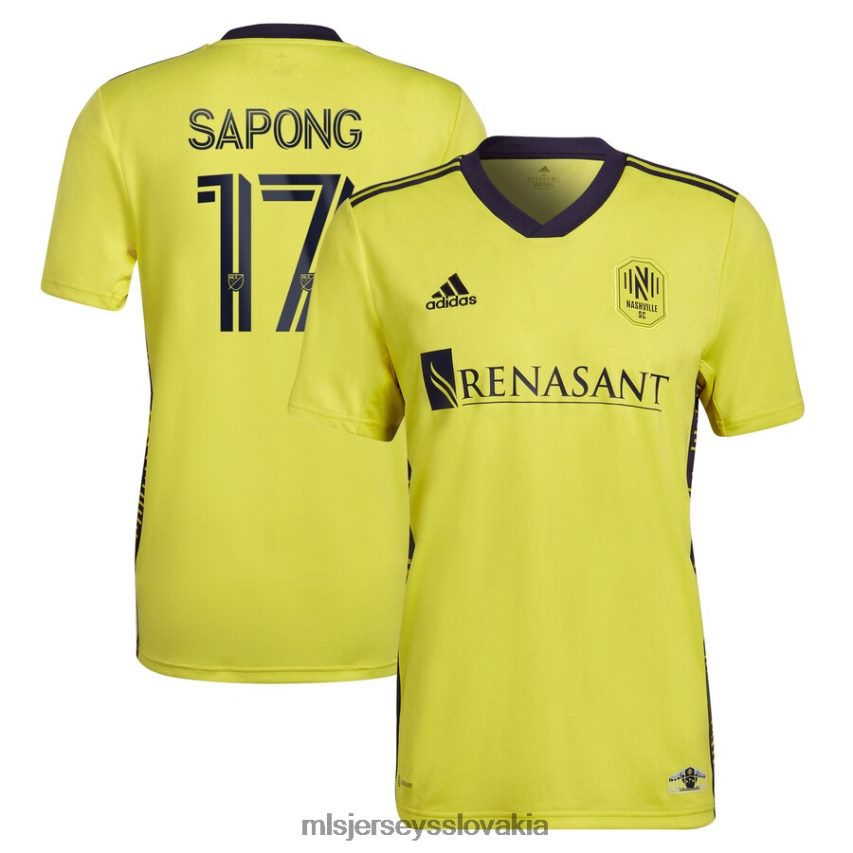 dres sk MLS Jerseys muži nashville sc c.j. sapong adidas yellow 2022 domáca súprava replika hráčskeho dresu P8Z42N1059