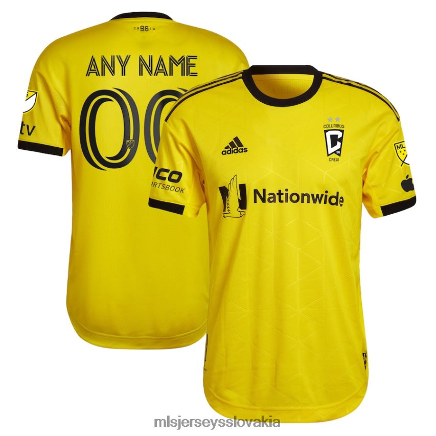 dres sk MLS Jerseys muži Columbus crew adidas gold 2023 gold štandard kit autentický vlastný dres P8Z42N288