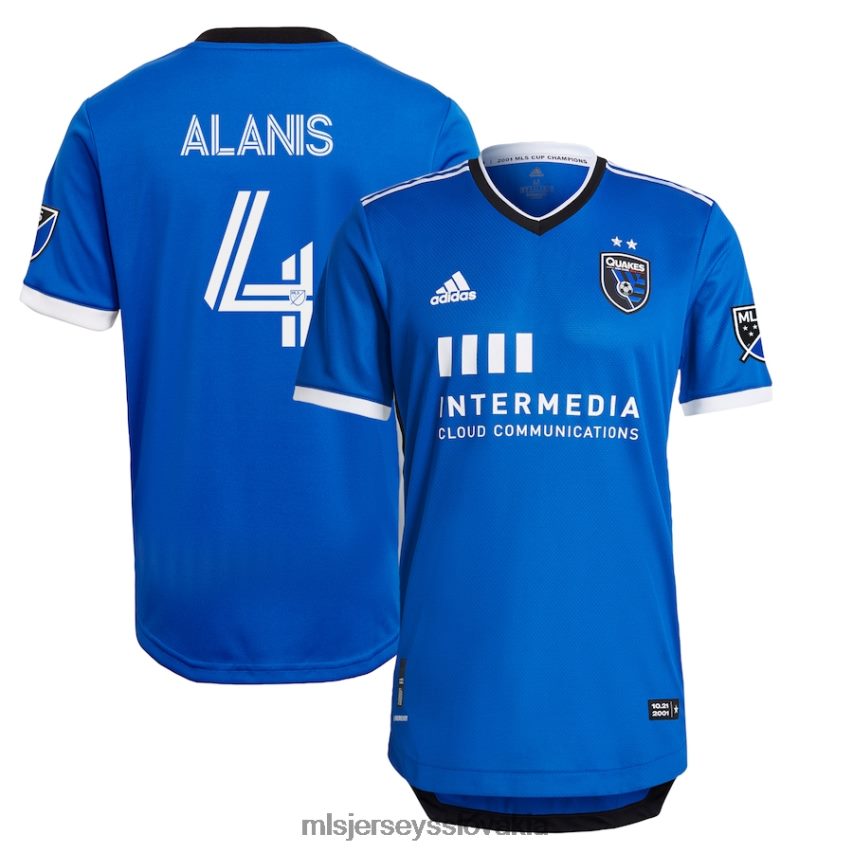 dres sk MLS Jerseys muži san jose zemetrasenia oswaldo alanis adidas modrý 2021 primárny autentický hráčsky dres P8Z42N987