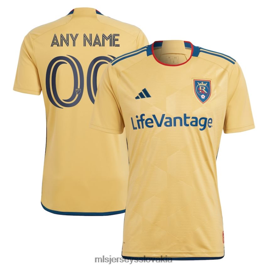 dres sk MLS Jerseys muži skutočné soľné jazero adidas gold 2023 súprava stavu včelieho úľa replika vlastného dresu P8Z42N625